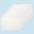 6 PC Quilted Placemats, 100% Cotton Fabric Washable Cloth Table Mats by MINUPWELLHome