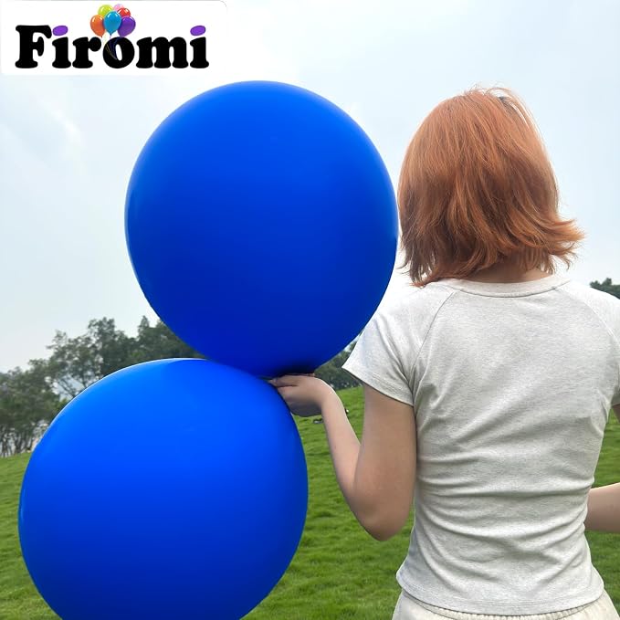 Firomi Royal Blue Balloons 18-inch 12 Pack Large Thicken | Helium Big Blue - Image 4