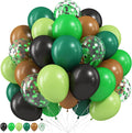 Green Brown Balloons by Paeyeq