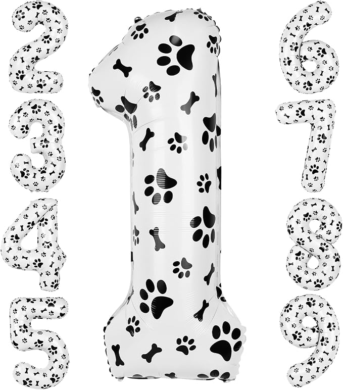 40 Inch Dog Foil Balloons 1st Birthday by AXBMM