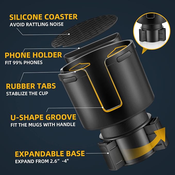 TYKOR Car Cup Holder Expander - Image 2