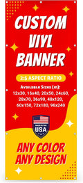 Custom Vinyl Banner with 150+ Sizes – Personalized Outdoor or Indoor Sign – Any by Unknown