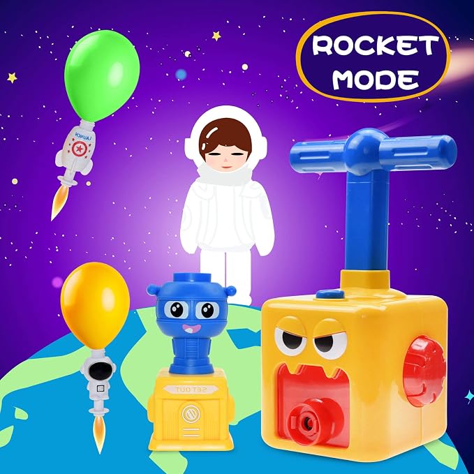 BAKAM Toddler Toys 3-4 for Boys Girls, Balloon Launcher & Powered Car Set - Image 8