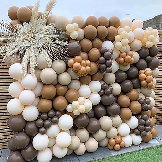 Brown Balloons, Tan Cocoa Coffee Beige Nude Latex Balloon - Image 4