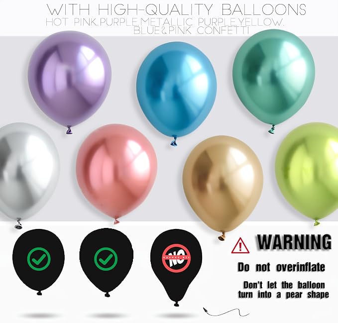 Metallic Balloon Tower Kit for Floor Set of 2 Base&Pole Decor for Shower Party - Image 3