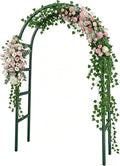RUBFAC 7.8ft Garden Arch, Metal Trellis by RUBFAC