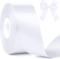 1 1/2In 30Yards Polyester White Ribbons by Fullive