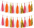 Shiny Tassel Garland Tissue Paper Tassel Banner, Tassels Decorations by AimtoHome
