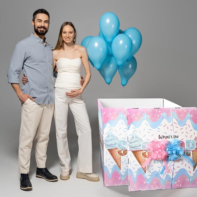 AmazingSpark 28in Giant Gender Reveal Gift Box - Image 5