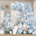 RainbowQ 165 Pcs Light Blue Balloons Arch Kit Different Sizes Garland | Pastel by RainbowQParty