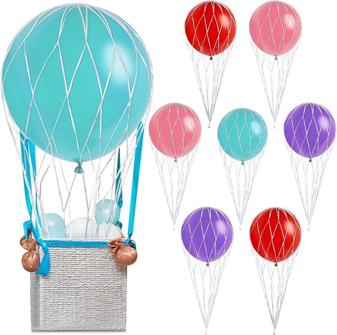 Deekin 4 Pcs Hot Air Balloons Net 36'' Hot Air Balloon Drop Net by DEEKIN