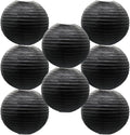 Black Paper Lanterns Hanging Chinese Round Lanterns by BARTHEW