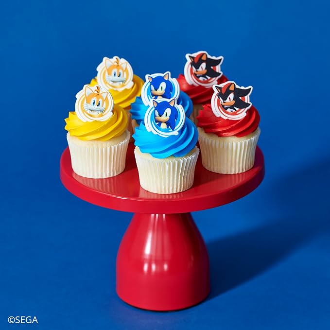 DecoPac Sonic the Hedgehog Rings, Cupcake Decorations Featuring Sonic, and - Image 5