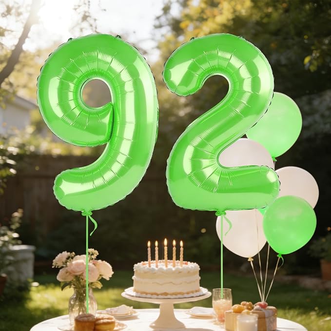 40 Inch Number 92 Balloons for 92nd Birthday Party Decorations, 0-100 Fruit - Image 3