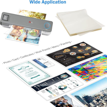 MPRT Laminating Sheets, 3 Mil Clear Thermal Laminating Pouches 8.9 x 11.4 Inches Laminate Sheets Paper for Laminator, 200-Pack