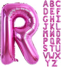 TONIFUL 40 Inch Large Rose Red Letter R Balloons Giant Hot Pink Alphabet Letter by TONIFUL