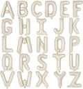 26 Pcs Cream Letter Balloons, 16 Inch Foil Alphabet Letter Balloons, Letter A-Z by YOTHORN