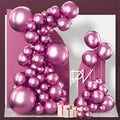 PartyWoo Metallic Hot Pink Balloons 100pcs Dark Pink Magenta Fuchsia Color | by PartyWoo