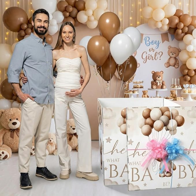 AmazingSpark 28in Giant Gender Reveal Gift Box - Image 4