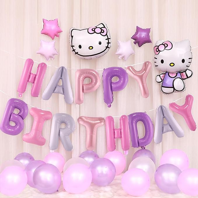 CANREVEL Happy Birthday Banner Decoration + 12Pcs Star Balloon, - Image 4