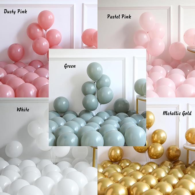 Bridal Shower Bride Balloons Arch Garland Kit | 139pcs Sage Green Retro Dusty - Image 3
