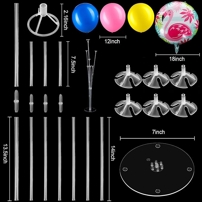 Gejoy 4 Set 40'' Flamingo Balloon Stands Kit - Image 2