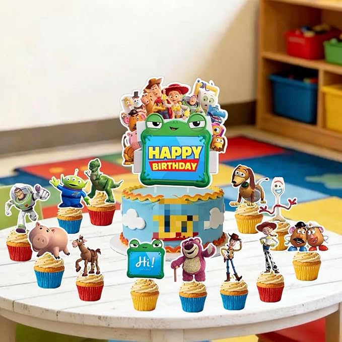 25pcs Toy Inspiration Story Birthday Cake Toppers, Toy Inspiration Story - Image 3
