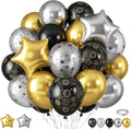 Black and Gold Balloons by Paready