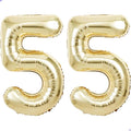 Champagne Gold Number 55 Balloon by Unknown