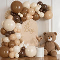Brown Beige Nude Balloons Neutral Arch Kit, Party Decor. | Nude, coffee brown by Unknown
