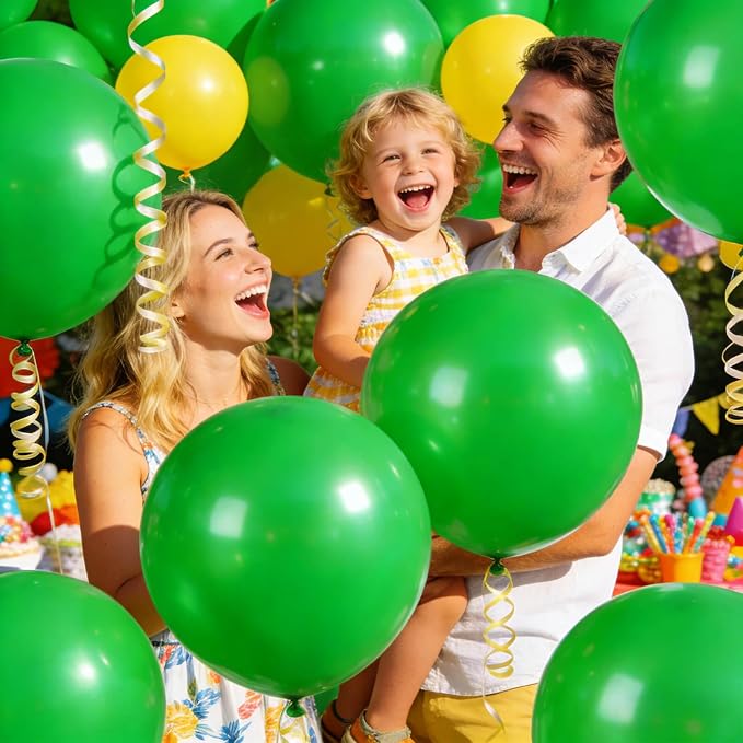 32Pcs Green Big Balloons 18 Inch, Round Large Latex Party Balloons - Image 7