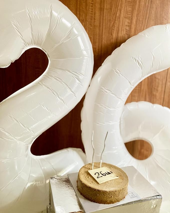 40 Inch White Number 2 Balloon Birthday Party Decorations - Image 2