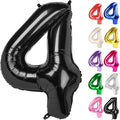 Black Number 4 Balloon 40 Inch by IWERP