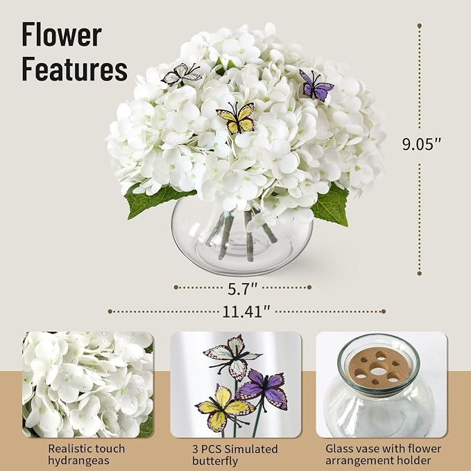 Leftover Hydrangea Artificial Flowers - Image 3