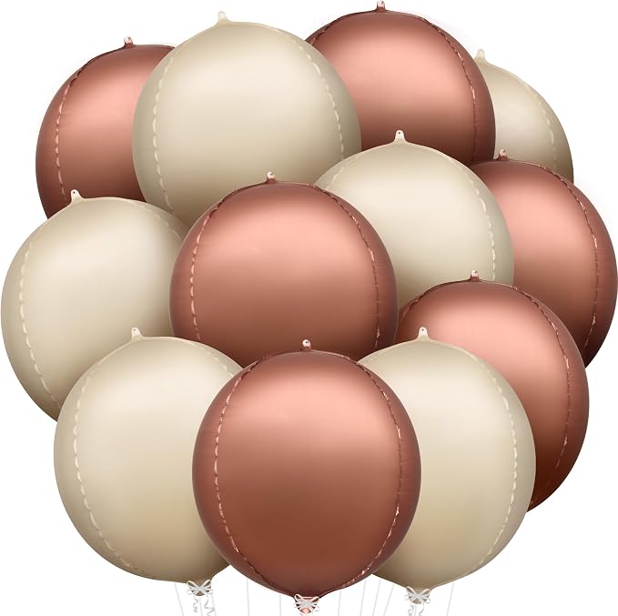 KatchOn Brown and Cream Balloons Set 22 Inch by KatchOn