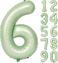40" Olive green Number Balloon Helium Foil Mylar Balloon Birthday Digital 6 | by Exquisitehighqualitypartydecorationstomeetyoureveryneed%EF%BC%81
