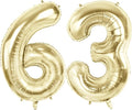 Number 63 Balloons for 63rd Birthday Party Decorations, 40 Inch 0-100 by Joycard