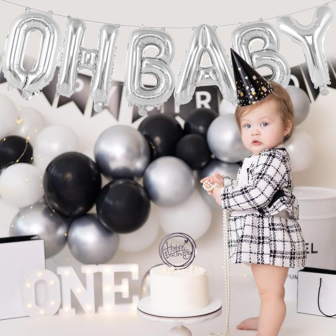 52 Pcs Silver Letter Balloons, 16 Inch Foil Alphabet Letter Balloons, Letter - Image 4