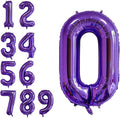 40 Inch Jumbo Purple Number 0 Balloon Giant Balloons Prom Balloons Helium Foil by RBWZQQY