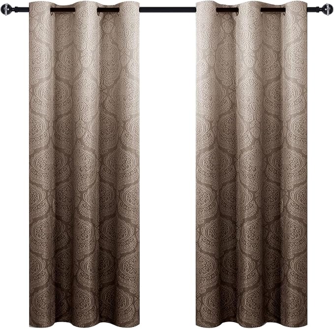 DWCN Brown Ombre Curtains for Bedroom - Image 8