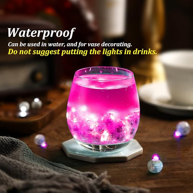 ZGWJ 50PCs Pink Balloon Lights Mini, Battery Powered, Long Standby Time - Image 4