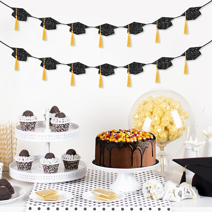Graduation Decorations 2026, Pre-strung Double-sided Glitter Graduation Banner - Image 2