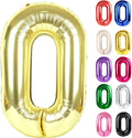 Champagne Gold Number 0 Balloon 40 Inch by IWERP
