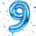 40 inch Blue Number Balloon Giant Foil Helium Balloons Blue Number 9 Balloon by Yeodong