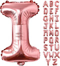 Lovoir 40 Inch Large Rose Gold Letter I Balloons Big Size Jumbo Mylar Foil by Lovoir