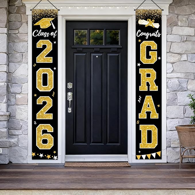 Graduation Decorations 2026, Graduation Banner Class of 2026, Congrats Grad - Image 5