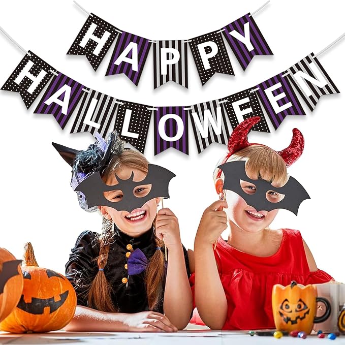 Happy Halloween Banner for Hanging Halloween Decorations Indoor - Image 7
