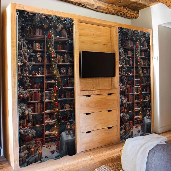 Christmas Bookshelf Door Curtain - Image 4