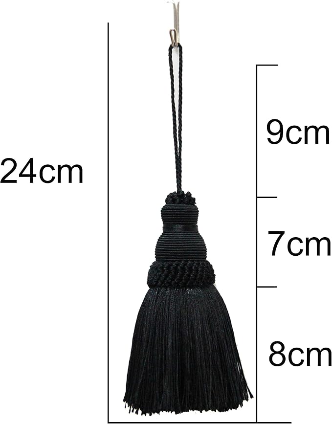 2Pcs Colorful Tassel Key Tassels DIY Accessories | 9.5 Inch Tassels - Image 2