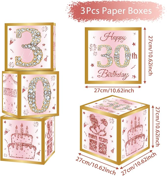 DataMoon 30th Birthday Decorations Boxes - Image 4
